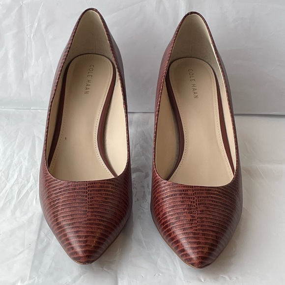 Cole Haan snakeskin heels, size 9 1/2 B, 3” heel - Picture 5 of 10